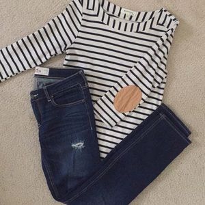 HP 🎉 Dark Wash Low Rise Hollister Jeans 3 Short